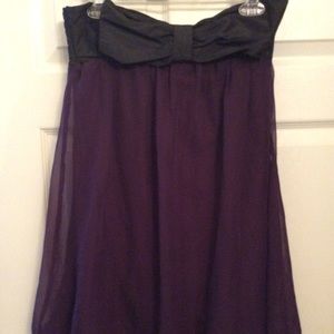 Exhilaration Purple and Black Mini Dress, Sz XL